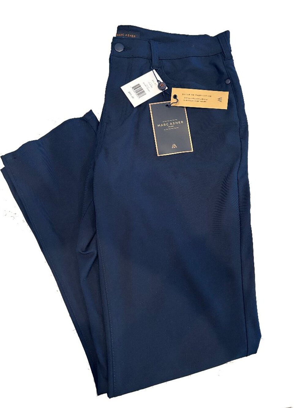 Marc Asher New York Performance Stretch Pants Dark Navy 32x32 New